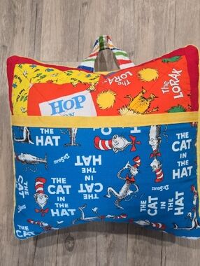 Dr. Seuss Cat in the Hat & The Lorax Kids Reading Pocket Pillow